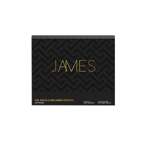 James Cosmetics 24K Gold and Collagen Crystal Lip Mask on white background