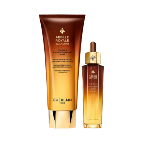Guerlain Abeille Royale Double R Scalp and Hair Youth Ritual on white background