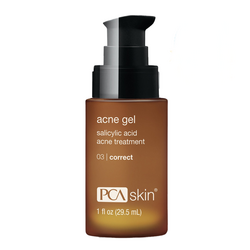 Acne Gel with OmniSome on white background