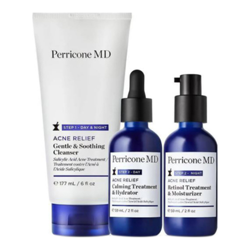 Perricone MD Acne Relief Prebiotic Acne Therapy Kit ( 90-Day Regimen ), 1 set