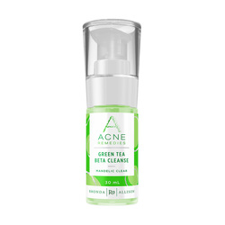 Acne Remedies Green Tea Beta Cleanse on white background