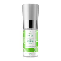 Acne Remedies Mandelic Purifying Tonic on white background