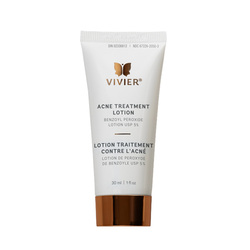 Acne Treatment Lotion on white background