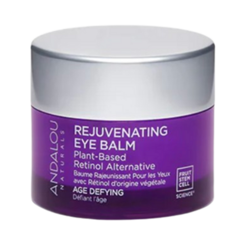 Andalou Naturals Age Defying Rejuvenating Plant-Based Retinol Alternative Eye Balm on white background