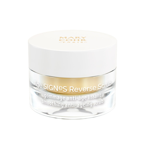 Mary Cohr Age Signes Reverse Scrub on white background