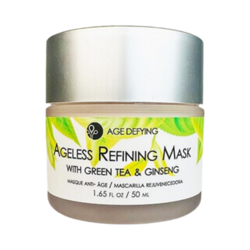 Ageless Refining Mask with Green Tea and Ginseng on white background