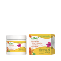 Aloe and Green Tea Moisturizer on white background