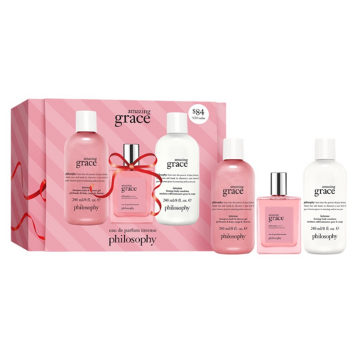 Philosophy Amazing Grace EDP Intense Collection Gift Set on white background