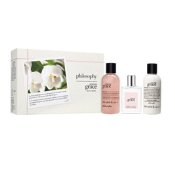 Amazing Grace EDT Gift Set Trio on white background
