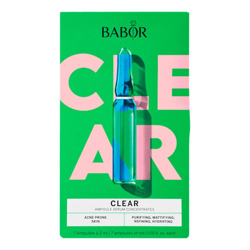 Babor Ampoule Concentrates Clear Set on white background