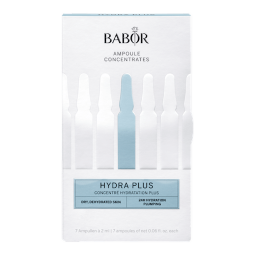 Babor Ampoule Concentrates Hydrate Hydra Plus on white background