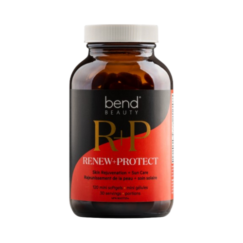 Bend Beauty Renew + Protect Minigels on white background