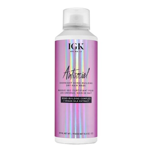IGK Hair Antisocial Overnight Dry Hair Mask on white background