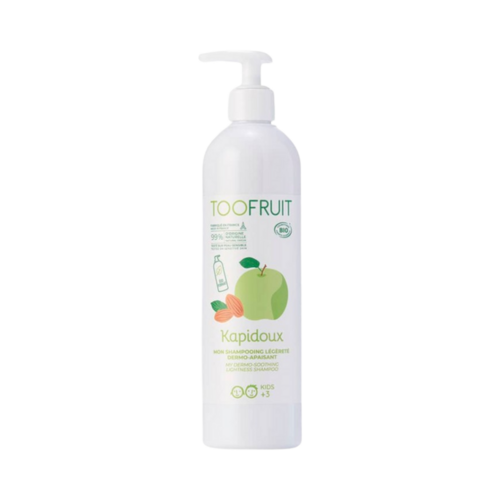 Toofruit Apple - Almond Light Dermo-Soothing Shampoo on white background