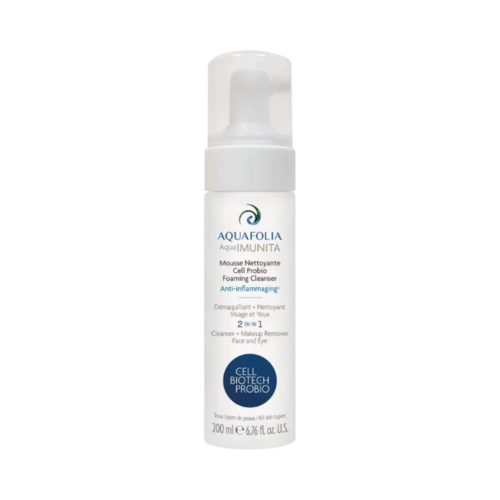 AQUAFOLIA Cell Probio Foaming Cleanser on white background