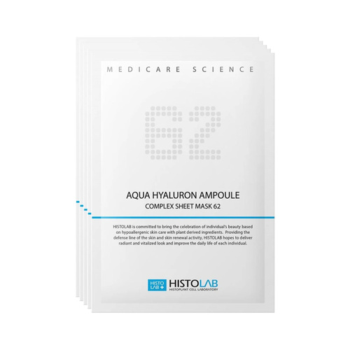 Histolab Medical Skincare Aqua Hyaluron Ampoule Complex Sheet Mask 62 on white background