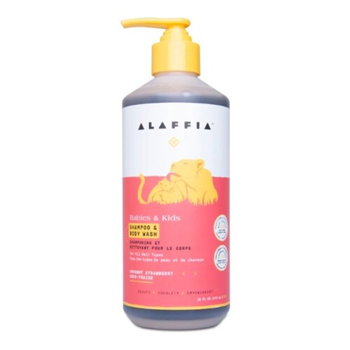 Flora Babies and Kids Shampoo-Body Wash - Coconut Strawberry, 473ml/15.99 fl oz