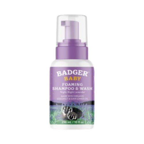 Badger Balms Baby Night Night Shampoo and Wash on white background