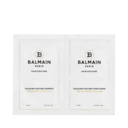 Balmain Couleurs Couture Shampoo and Conditioner Set on white background