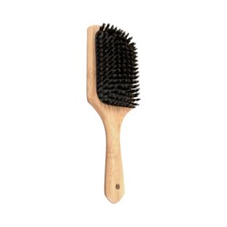 Bamboo Boar Bristle Paddle Brush on white background