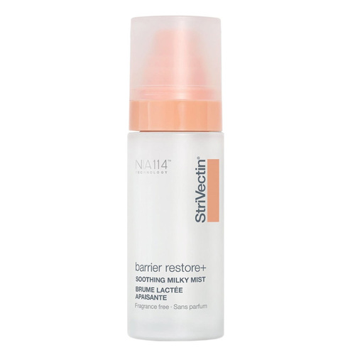 Strivectin Barrier Restore+ Soothing Milky Mist on white background