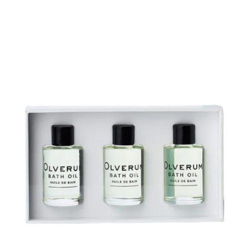 Olverum Bath Oil Travel Set on white background