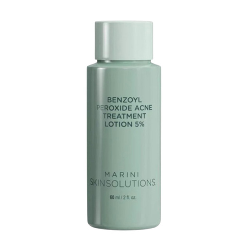 Marini Skin Solutions Benzoyl Peroxide Acne Treatment Lotion 5% on white background