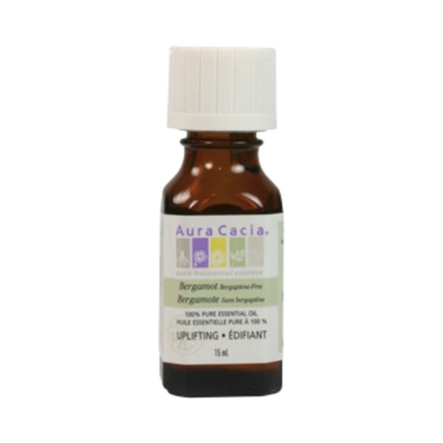 Aura Cacia Bergamot BF, Bergaptene-Free on white background
