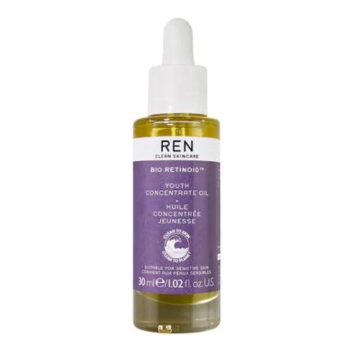 Ren Bio Retinoid Youth Concentrate Oil on white background
