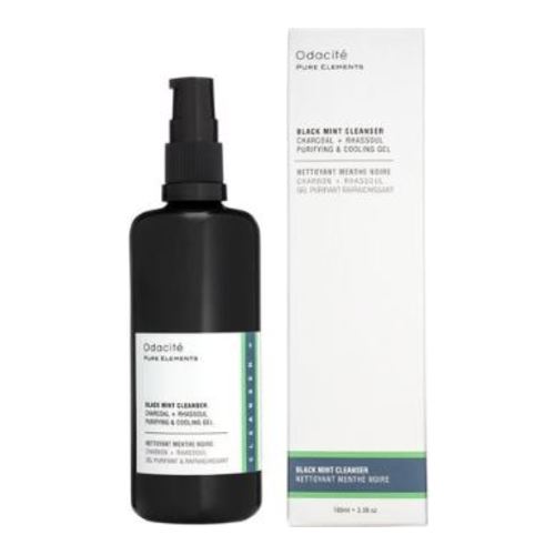 Odacite Black Mint Cleanser on white background