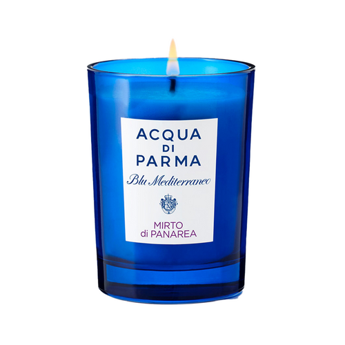 Acqua Di Parma Blu Mediterraneo Mirto Di Panarea Candle on white background