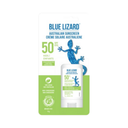 Blue Lizard Kids SPF 50 Stick on white background