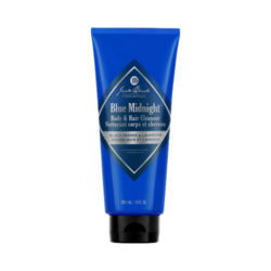 Blue Midnight Body and Hair Cleanser on white background
