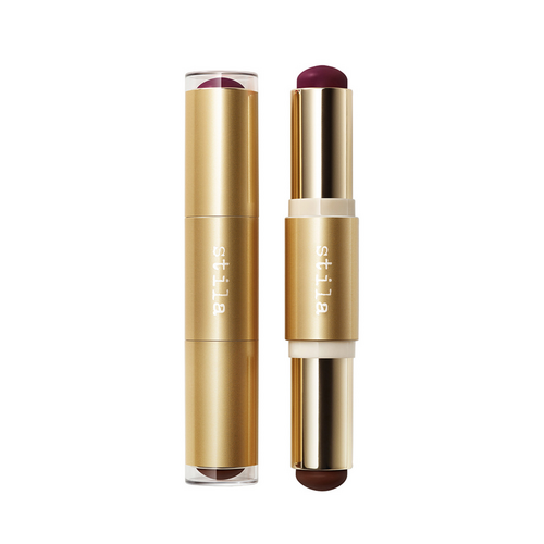 Stila Blush and Bronze Hydro-Blur Cheek Duo - Apricot and Golden on white background