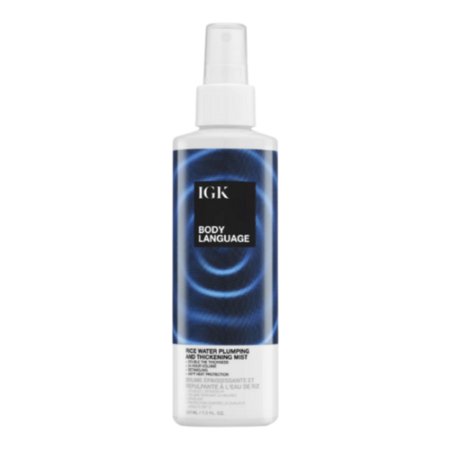 IGK Hair Body Language Rice Water Plumping and Thickening Mist on white background