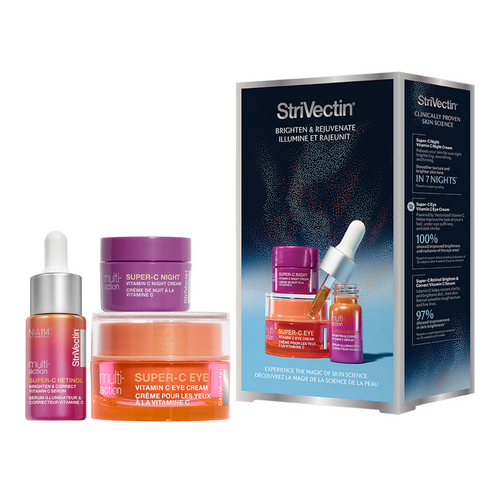 Strivectin Brighten and Rejuvenate Gift Set Trio on white background