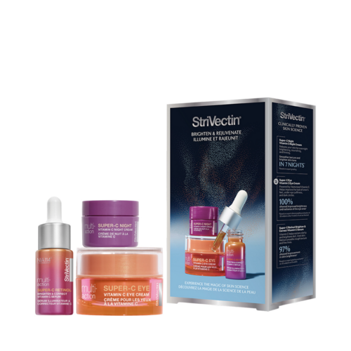 Strivectin Brighten and Rejuvenate Gift Set Trio on white background