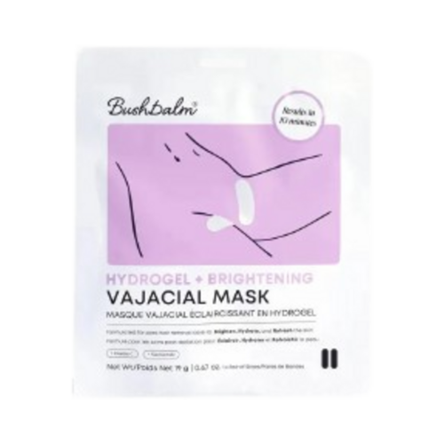 Bushbalm Brightening Hydrogel Vajacial Mask (Side Strips), 2 sheets Bushbalm Brightening Hydrogel Vajacial Mask (Side Strips) on white background