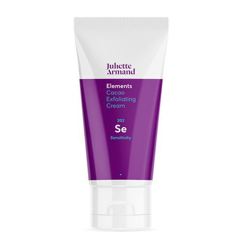 Juliette Armand Cacao Exfoliating Cream on white background