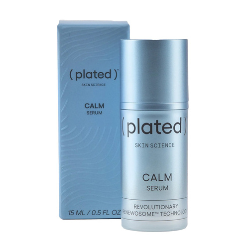 Plated Skin Science Calm Serum on white background