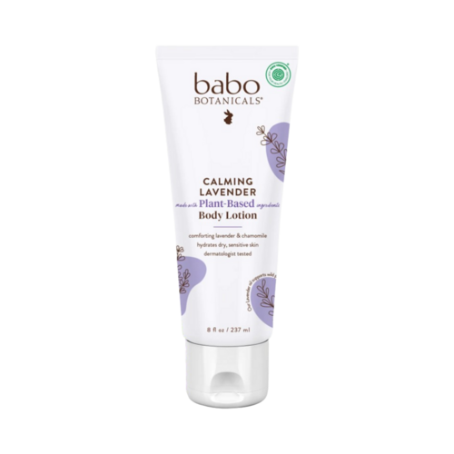 Babo Botanicals Calming Baby Lotion on white background