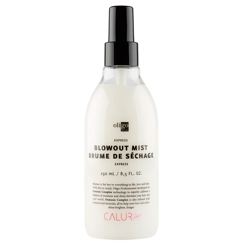 Oligo Professionel Calura Care and Styling Express Blowout Mist on white background