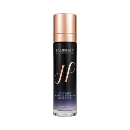 Hydrinity Celthera Advanced Overnight Repair Cream on white background