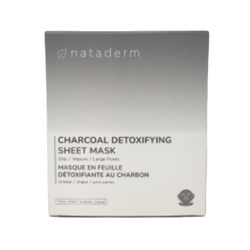 Charcoal Detoxifying Sheet Mask on white background
