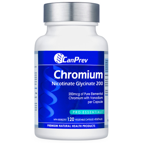 CanPrev Chromium Nicotinate Glycinate 200, 120 capsules