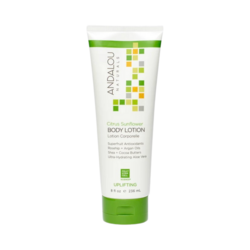 Citrus Sunflower Uplifting Body Lotion on white background