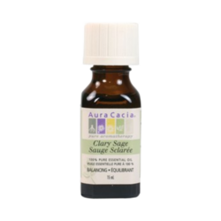 Clary Sage on white background