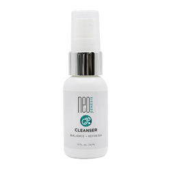 Cleanser on white background