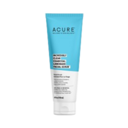 Clear Charcoal Facial Scrub on white background