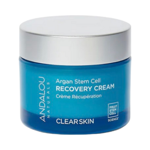 Andalou Naturals Clear Skin Argan Stem Cell Recovery Cream, 50ml/1.69 fl oz Andalou Naturals Clear Skin Argan Stem Cell Recovery Cream on white background